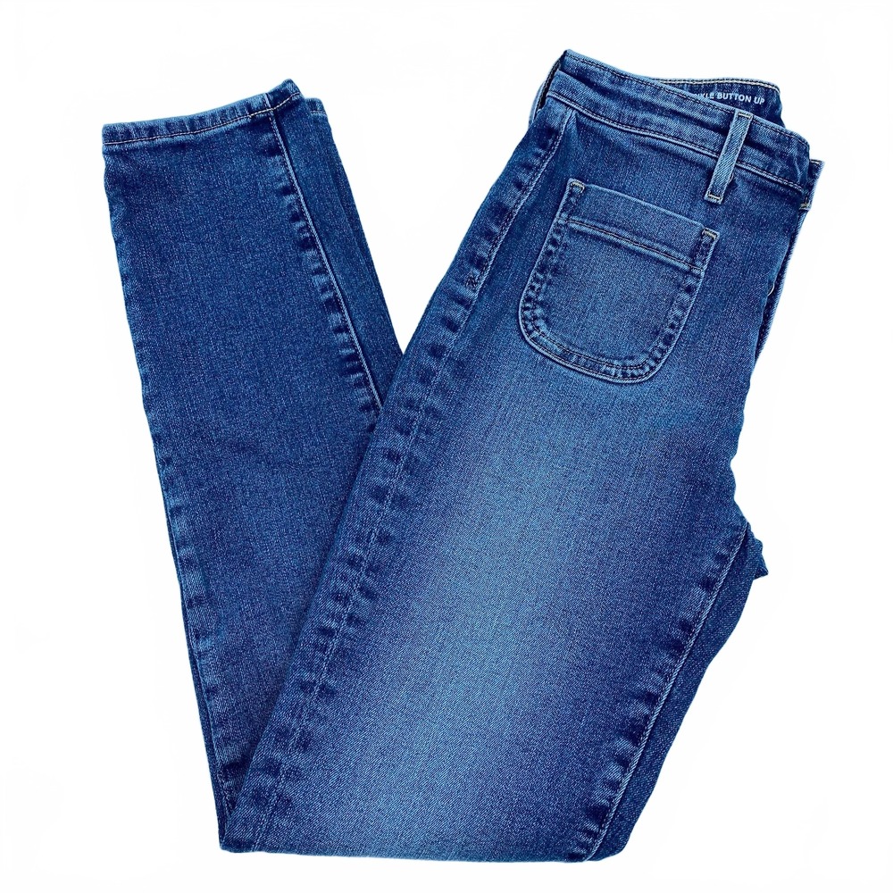 Anthropologie Blue Stevie Vintage Ankle Jeans | Regular 25